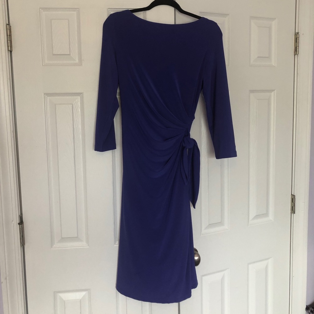 Gorgeous purple Ralph Lauren side wrap dress sz 12